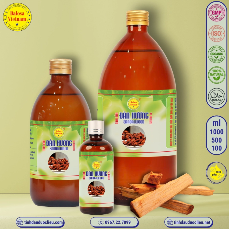 Tinh Dầu Gỗ Đàn Hương - Sandalwood Essential Oil 1 tinh dau dan huong go dan huong – sandalwood essential oil