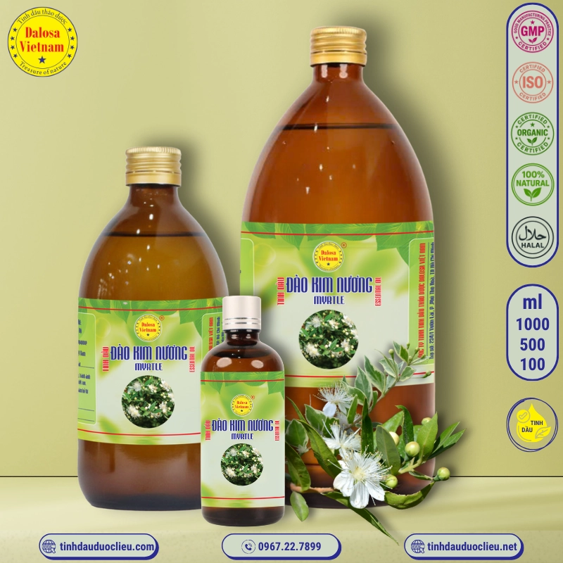 Tinh Dầu Đào Kim Nương - Myrtle Essential Oil 2 tinh dau dao kim nuong – myrtle essential oil